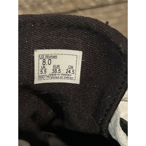 Vans Shoes Sneakers Women 8.5 Ward Black Rainbow Iridescent Checkerboard 500714 - Picture 9 of 9